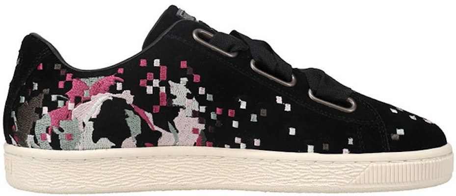 (Women) Puma Suede Heart 'Black Digit Embroidery' 367027-01 Order (Women) Puma Suede Heart 'Black Digit Embroidery' 367027-01