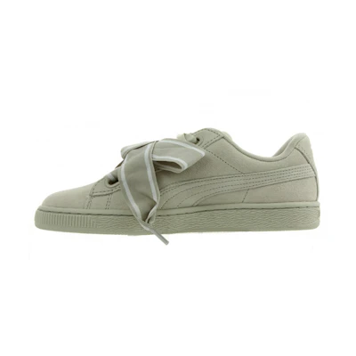 (W) Puma Suede Heart Casual Board Shoes Beige