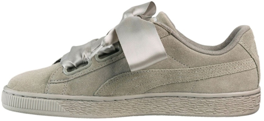 (Women) Puma Suede Heart Pebble Grey 365210-02 Buy (Women) Puma Suede Heart Pebble Grey 365210-02