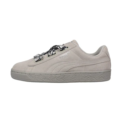 (W) Puma Suede Heart 'Plaid Grey'