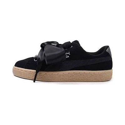 (W) Puma Suede Heart 'Safari - Black'