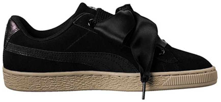 (Women) Puma Suede Heart 'Safari - Black' 364083-03 Order (Women) Puma Suede Heart 'Safari - Black' 364083-03