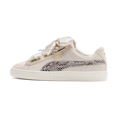 (W) Puma Suede Heart Snake Lux Sneakers Pink