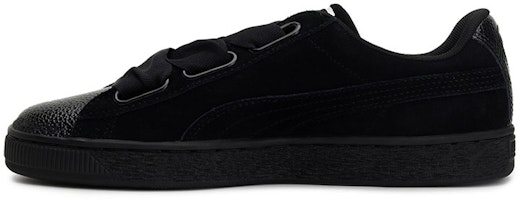 (Women) Puma Suede Heart Bubble 'Black White' 366441-01 (Women) Puma Suede Heart Bubble 'Black White' 366441-01