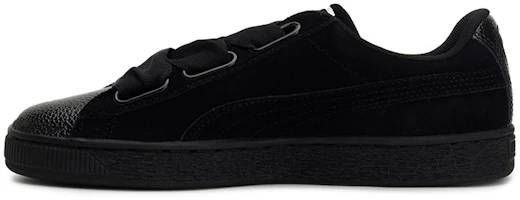 (Women) Puma Suede Heart Bubble 'Black White' 366441-01 (Women) Puma Suede Heart Bubble 'Black White' 366441-01