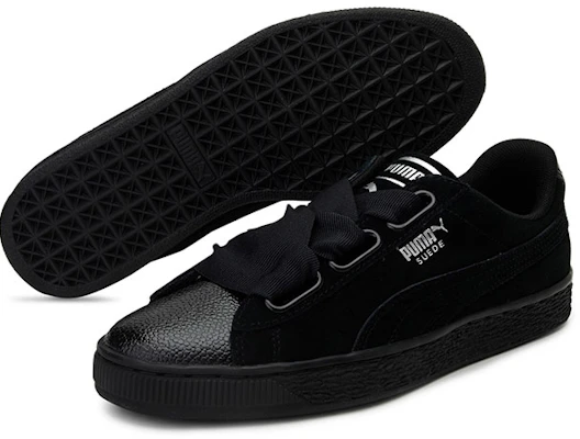 (W) Puma Suede Heart Bubble ''Nero Bianco'' 366441-01 Shop (W) Puma Suede Heart Bubble ''Nero Bianco'' 366441-01