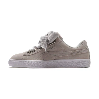 (W) Puma Suede Heart Emboss 'Grey White'