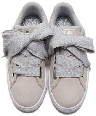 (Women) Puma Suede Heart Emboss 'Grey White' 369648-02 Lookbook (Women) Puma Suede Heart Emboss 'Grey White' 369648-02