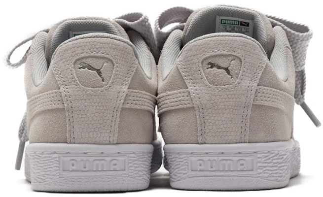 (Women) Puma Suede Heart Emboss 'Grey White' 369648-02 Shop (Women) Puma Suede Heart Emboss 'Grey White' 369648-02