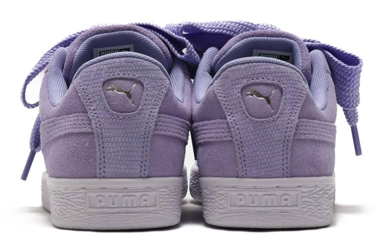 Shop (W) Puma Suede Heart Emboss 'Morado' 369648-01