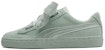 (W) Puma Suede Heart Ep Biru Flo Kasut Hijau 366922-03