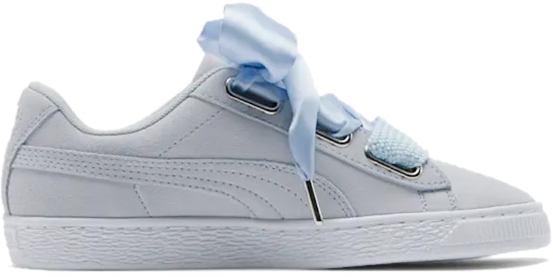 (Women) Puma Suede Heart Floral Grey/Blue 370807-02 Order (Women) Puma Suede Heart Floral Grey/Blue 370807-02