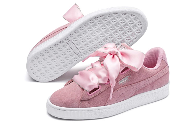 Shop (W) Puma Suede Heart Galaxy 'Pale Pink' Wanita Merah Jambu Pucat 369232-01