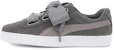 (W) Puma Suede Heart LunaLux 'Smoked Pearl' Kelabu Asap 366114-01