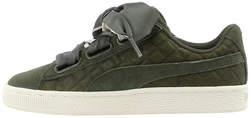 (Women) Puma Suede Heart Quilt 'Olive Night' 365462-03 Buy (Women) Puma Suede Heart Quilt 'Olive Night' 365462-03