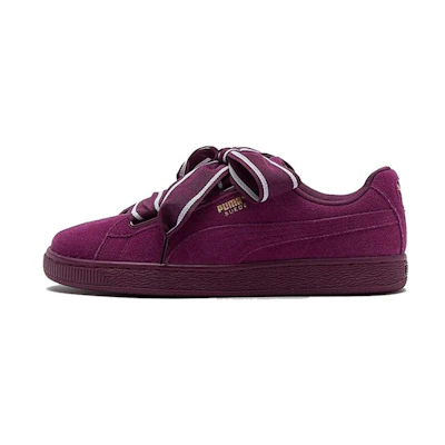 (W) Puma Suede Heart Satin 2 'Dark Purple'