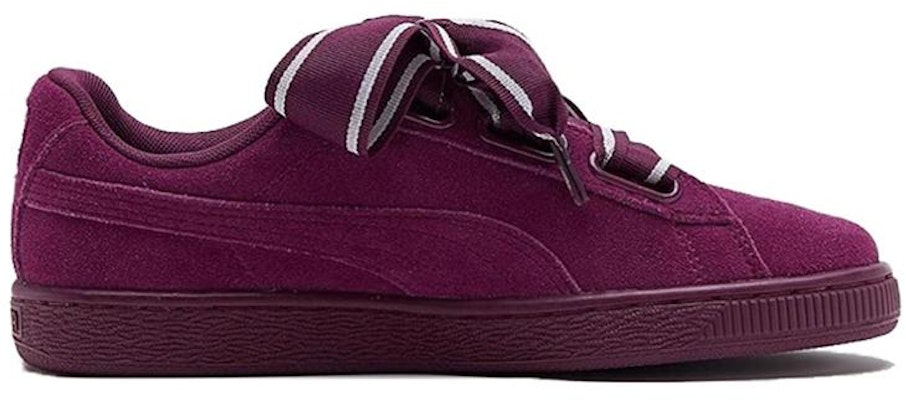 (W) Puma Suede Heart Satin 2 'Ungu Gelap'. 364084-02 Order (W) Puma Suede Heart Satin 2 'Ungu Gelap'. 364084-02
