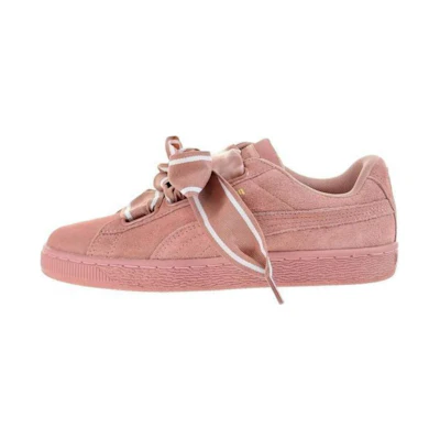 (W) Puma Suede Heart Satin II Cameo Brown