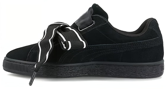 (W) 푸마 스웨이드 하트 새틴 블랙 정품 (Puma Suede Heart Satin Black 正品) 364084-01 Buy (W) 푸마 스웨이드 하트 새틴 블랙 정품 (Puma Suede Heart Satin Black 正品) 364084-01