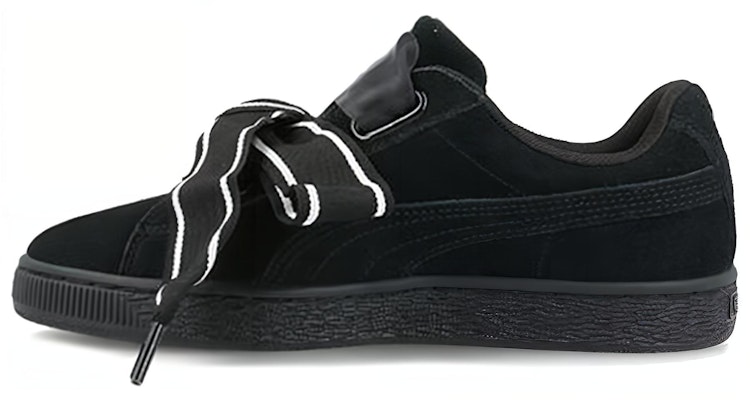 (Women) Puma Suede Heart Satin NEW AUTHENTIC Black 364084-01 Buy (Women) Puma Suede Heart Satin NEW AUTHENTIC Black 364084-01