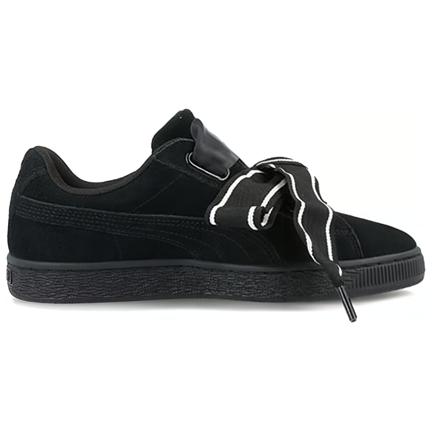 Order (W) Puma Suede Heart Satin Asli Baru Hitam 364084-01