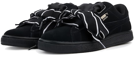 (W) 푸마 스웨이드 하트 새틴 블랙 정품 (Puma Suede Heart Satin Black 正品) 364084-01 Shop (W) 푸마 스웨이드 하트 새틴 블랙 정품 (Puma Suede Heart Satin Black 正品) 364084-01