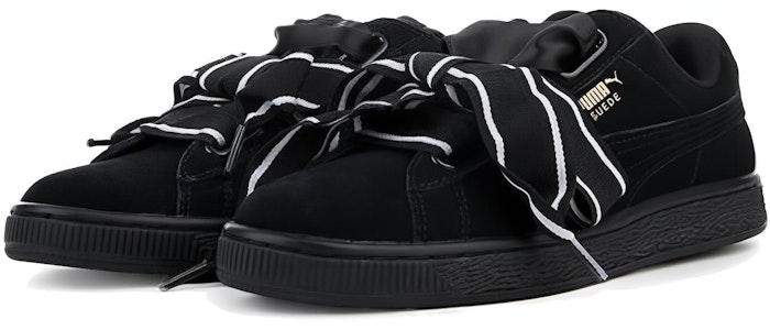 (W) 푸마 스웨이드 하트 새틴 블랙 정품 (Puma Suede Heart Satin Black 正品) 364084-01 Shop (W) 푸마 스웨이드 하트 새틴 블랙 정품 (Puma Suede Heart Satin Black 正品) 364084-01