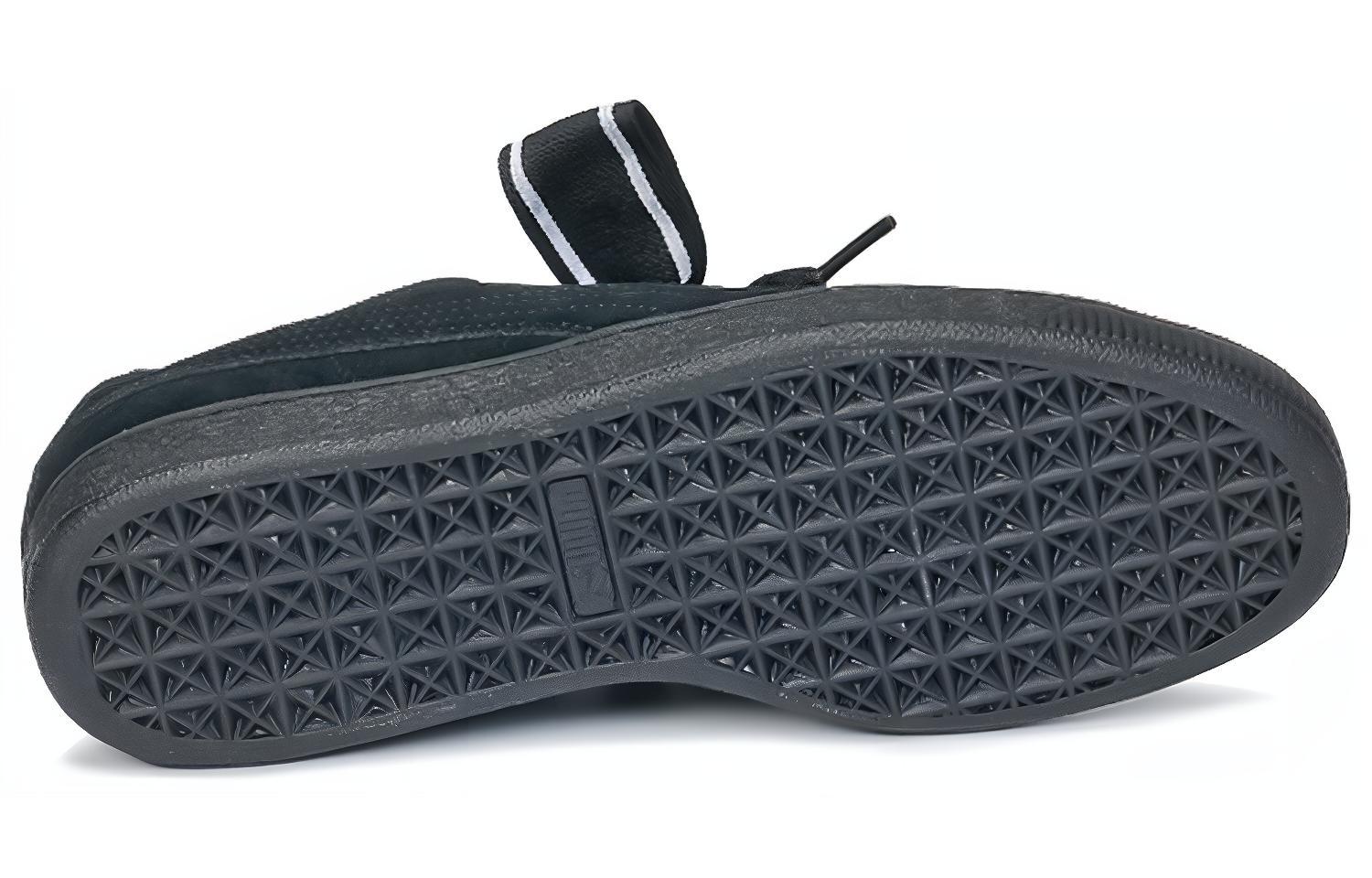 Purchase (W) Puma Suede Heart Satin Asli Baru Hitam 364084-01