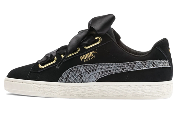 Buy (W) Puma Suede Heart Snake Lux ''Nero Oro'' 369942-01