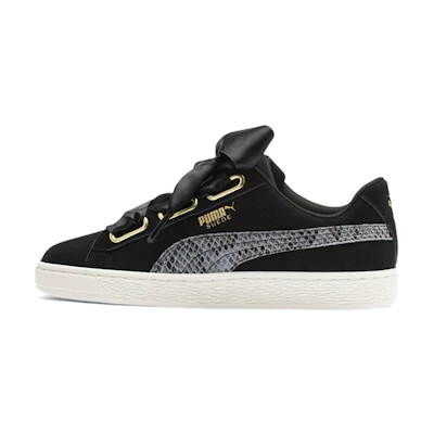 (W) Puma Suede Heart Snake Lux 'Black Gold'
