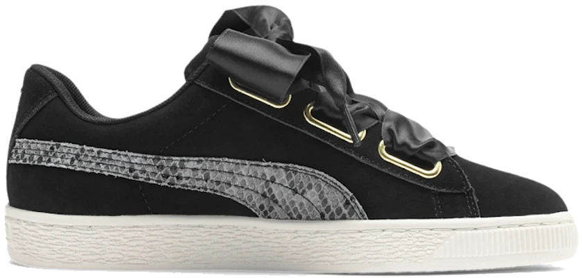 (W) Puma Suede Heart Snake Lux ''Nero Oro'' 369942-01 Order (W) Puma Suede Heart Snake Lux ''Nero Oro'' 369942-01