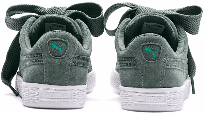 (Women) Puma Suede Heart Street 2 Green 366780-02 Shop (Women) Puma Suede Heart Street 2 Green 366780-02