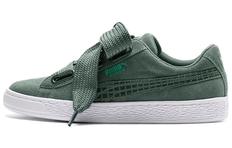 (Women) Puma Suede Heart Street 2 Green 366780-02