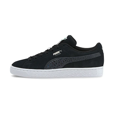(W) Puma Suede Iri Wild 'Black White'