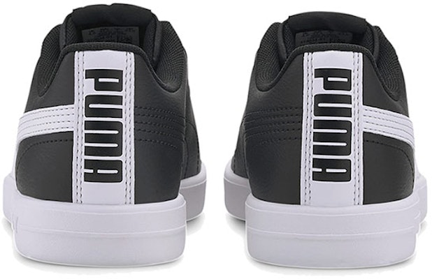 PUMA 皮革 低筒 帆布鞋 女款 黑白 Shop PUMA 皮革 低筒 帆布鞋 女款 黑白