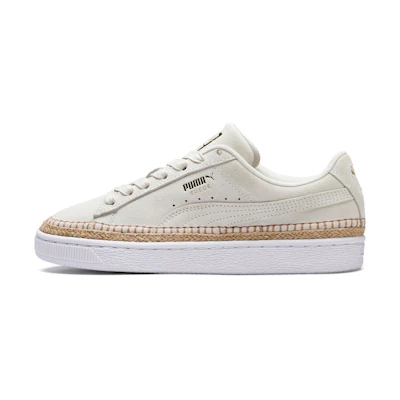 (W) Puma Suede Sneakerdrille Leisure Shoes Grey