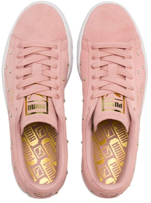 (W) Puma Pearl Studs Suede Merah Jambu/Putih 369934-02 Shop (W) Puma Pearl Studs Suede Merah Jambu/Putih 369934-02