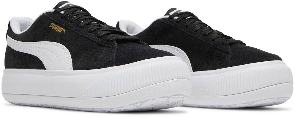 (Women) Puma Suede Mayu 'Black White' 380686-02 Cheap (Women) Puma Suede Mayu 'Black White' 380686-02