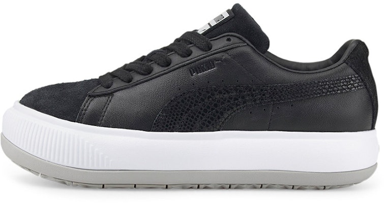 (Women) Puma Suede Mayu 'Black White Grey' 383269-02 Buy (Women) Puma Suede Mayu 'Black White Grey' 383269-02