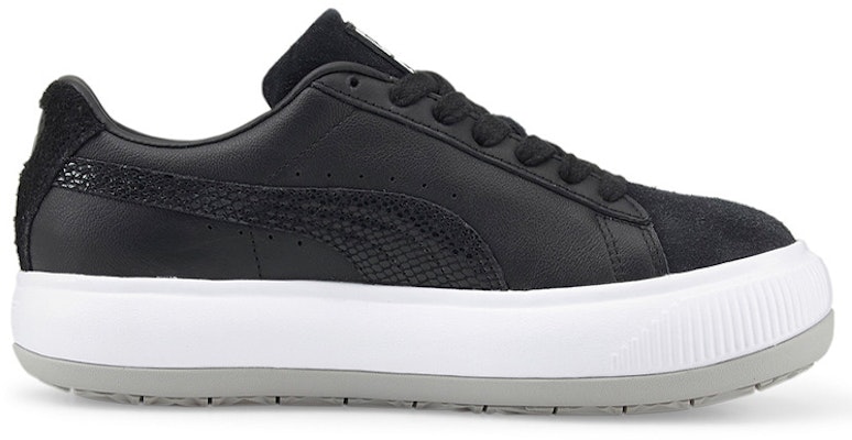 (Women) Puma Suede Mayu 'Black White Grey' 383269-02 Order (Women) Puma Suede Mayu 'Black White Grey' 383269-02