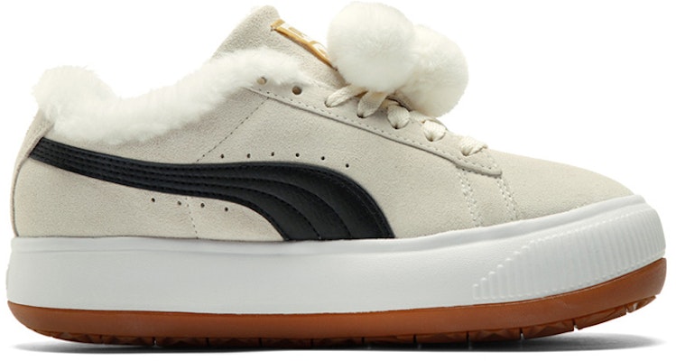 (Women) Puma Suede Mayu 'Fur - Whisper White Black' 385265-01 Order (Women) Puma Suede Mayu 'Fur - Whisper White Black' 385265-01