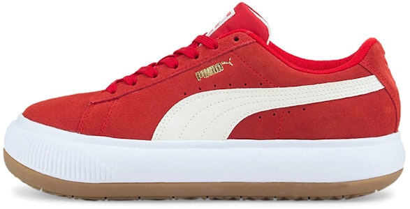 PUMA Suede Mayu 厚底 低筒 帆布鞋 男女兼用 紅白 Buy PUMA Suede Mayu 厚底 低筒 帆布鞋 男女兼用 紅白