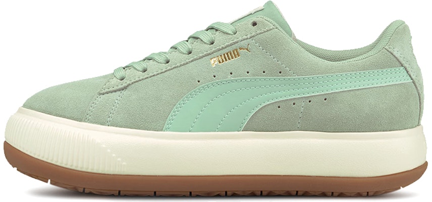 (Women) Puma Suede Mayu Sneakers 'Green Cream White' 380686-07 Buy (Women) Puma Suede Mayu Sneakers 'Green Cream White' 380686-07