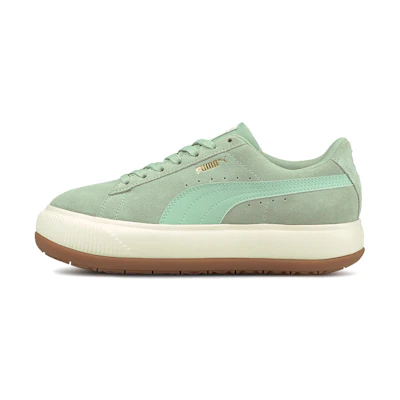 (W) Puma Suede Mayu Sneakers 'Green Cream White'