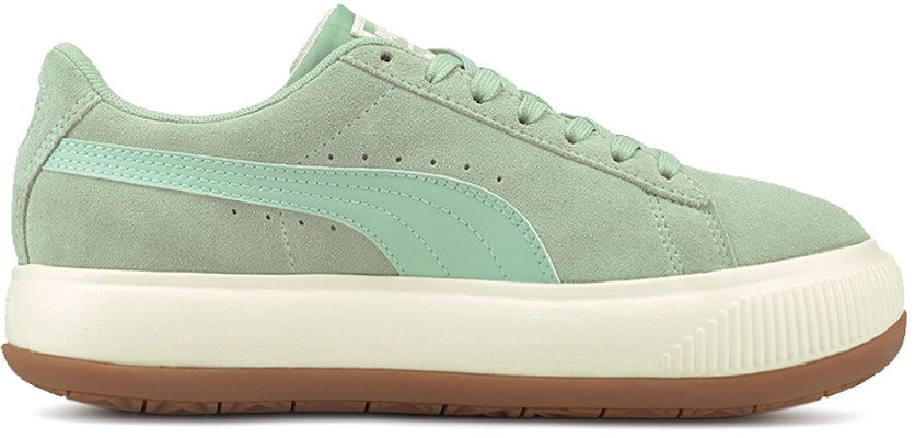 (Women) Puma Suede Mayu Sneakers 'Green Cream White' 380686-07 Order (Women) Puma Suede Mayu Sneakers 'Green Cream White' 380686-07