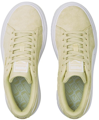 (Women) Puma Suede Mayu Thick Sole Minimalistic Casual Skateboarding Shoes Khaki 380686-12 Lookbook (Women) Puma Suede Mayu Thick Sole Minimalistic Casual Skateboarding Shoes Khaki 380686-12
