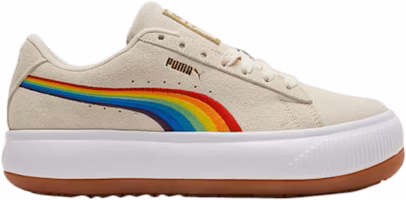 (Women) Puma Suede Mayu 'Rainbow - Whisper White' 387239-03 (Women) Puma Suede Mayu 'Rainbow - Whisper White' 387239-03
