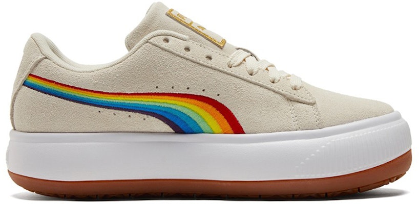 (Women) Puma Suede Mayu 'Rainbow - Whisper White' 387239-03 Order (Women) Puma Suede Mayu 'Rainbow - Whisper White' 387239-03
