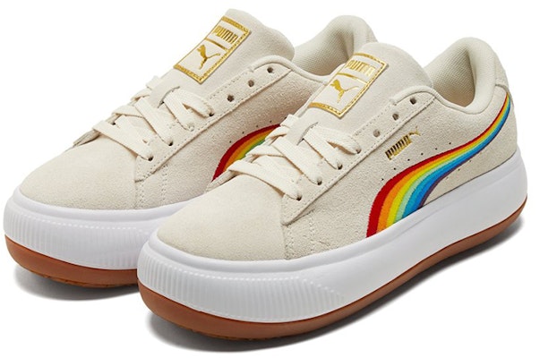 (Women) Puma Suede Mayu 'Rainbow - Whisper White' 387239-03 Lookbook (Women) Puma Suede Mayu 'Rainbow - Whisper White' 387239-03