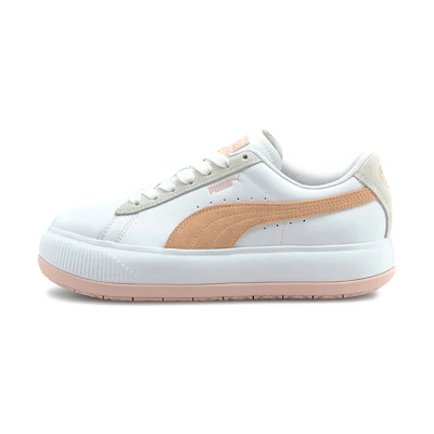 (W) Puma Suede Mayu White Orange